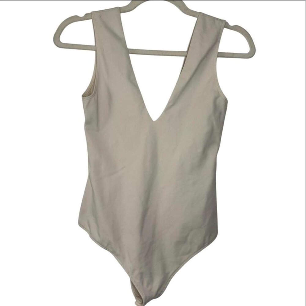 Free People Movement Cream Bodysuit